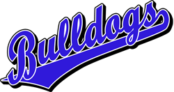 Blue Bulldog Pride Logo - Team Pride: Bulldogs team script logo