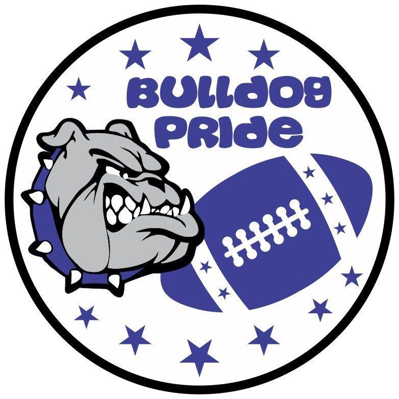 Blue Bulldog Pride Logo - 5in x 5in Blue Bulldog Pride Sticker. StickerTalk®