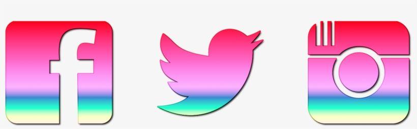 Twitter and Instagram Logo - Pink And Black Facebook Icon Download Twitter Instagram
