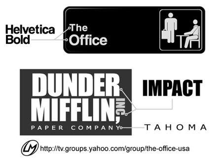 White the Office Logo - FONTS USED FOR THE OFFICE LOGOS.: theoffice_us