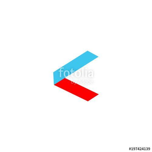Blue and Red Letter Logo - Blue And Red Letter C Logo Vector Stock Image And Royalty Free