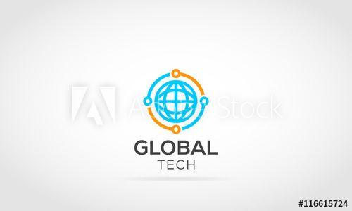 Global Network Logo - Global network Connect Logo - Buy this stock vector and explore ...