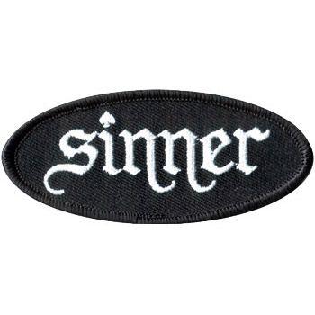 Sinner Logo - Sinner Logo Iron On Sew On Cloth Patch Lbc
