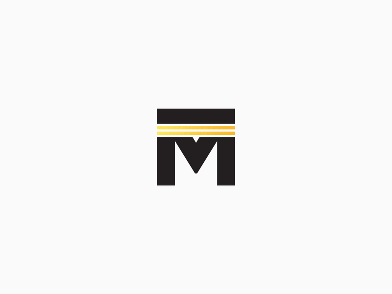 Striped M Logo - M Striped Mark