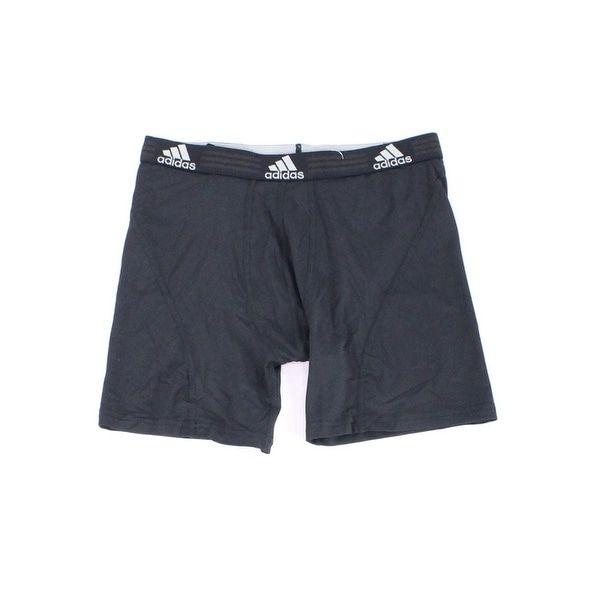 Striped M Logo - Shop Adidas Black Mens Size Medium M Striped Logo Boxer Brief ...