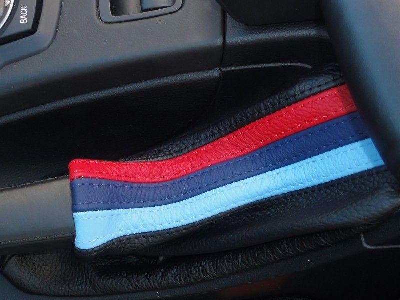 Striped M Logo - BMW ///M Tri Color Stitching Shift Boots And Steering