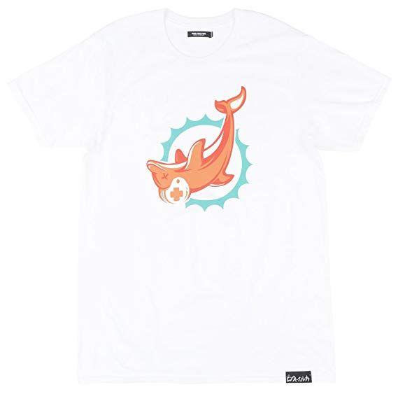 White Pink Dolphin Logo - Pink Dolphin Upside Down Logo Mens SS T Shirt In White