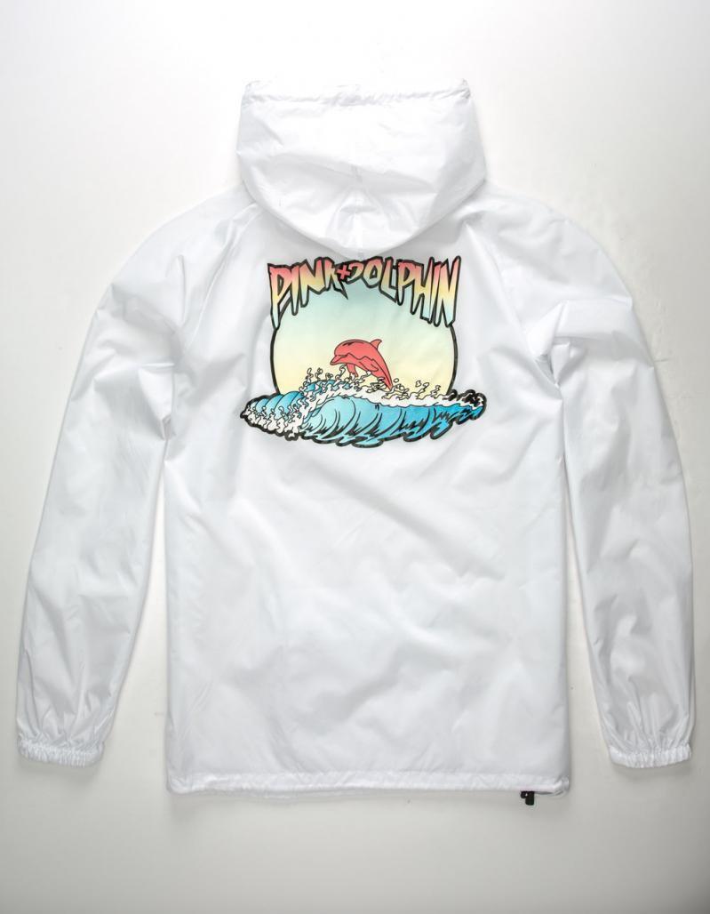 White Pink Dolphin Logo - Mens White, Pink Dolphin Jackets ⋆ Northleach Wines