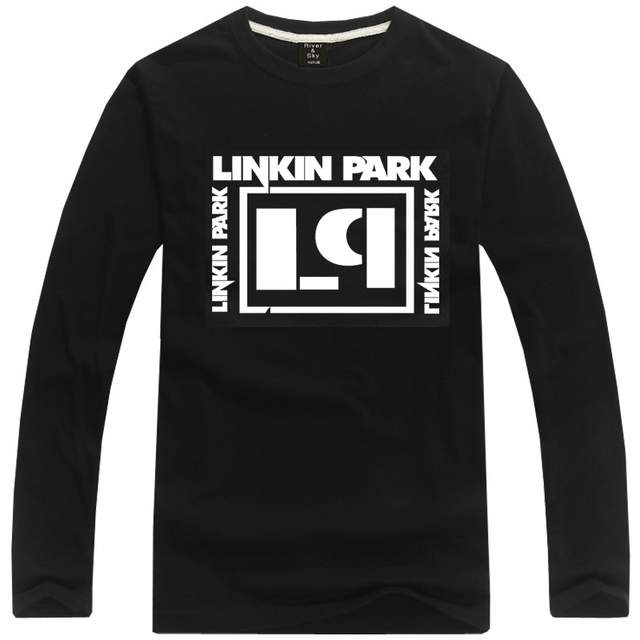 Linkin Park LP Logo - Online Shop Linkin Park letter and LP logo printed rock band t shirt