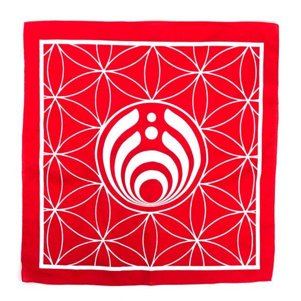 Red and White Geometric Logo - Red and White Geometric Logo Bandana. Shop the Bassnectar Official