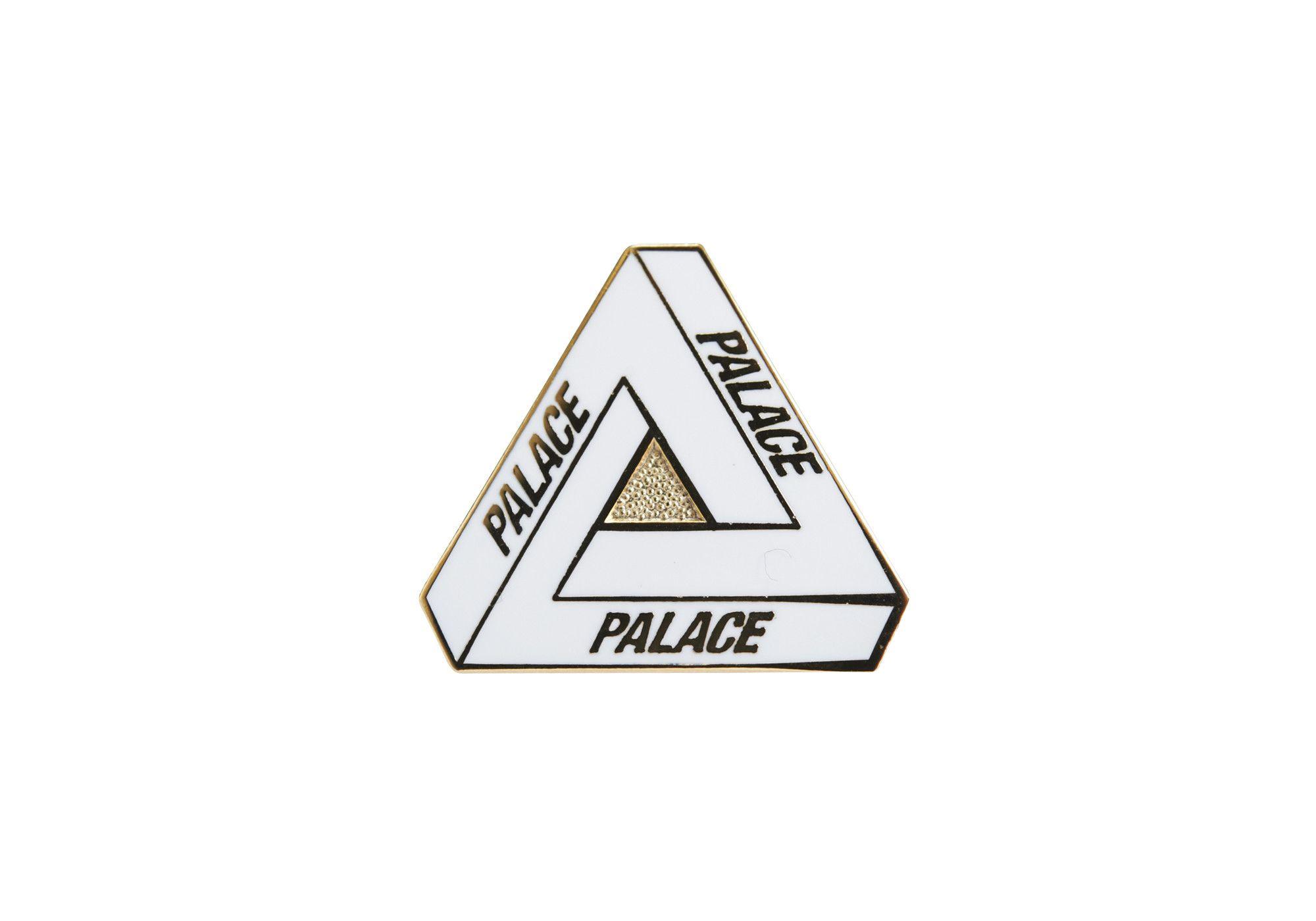 Palace Skateboard White Logo - Very Goods | TRI-FERG PIN BADGE WHITE | Palace Skateboards