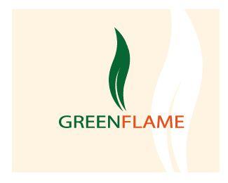 Green Flame Logo - green flame Designed