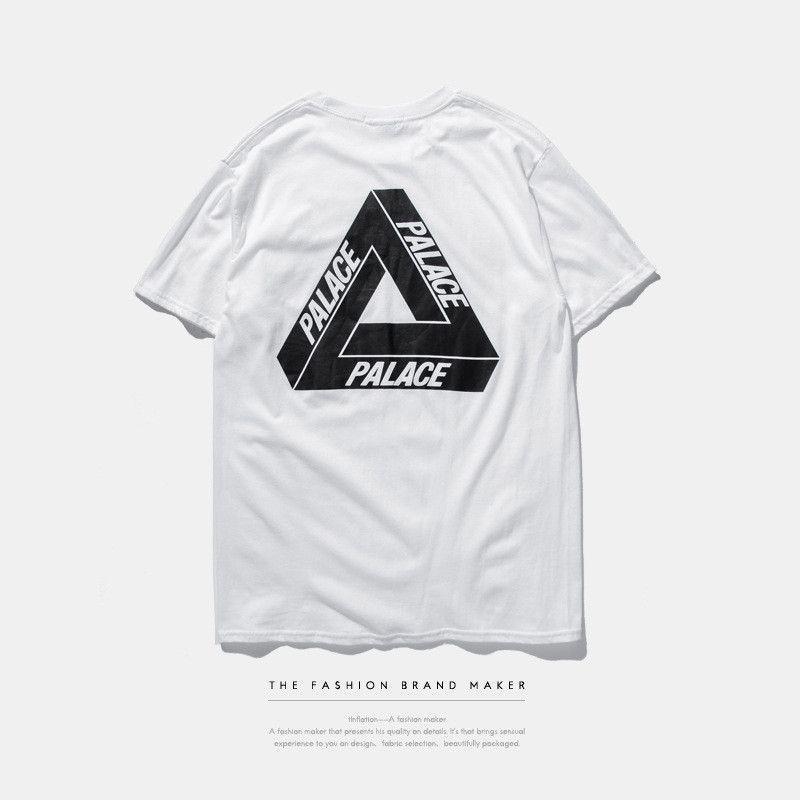 Palace Skateboard White Logo - Palace t shirt 3M Reflective Hip Hop Street Palace Skateboards