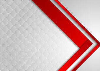 Red and White Geometric Logo - Red and white geometric corporate banner design this stock