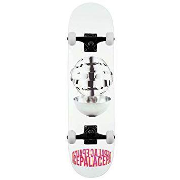 Palace Skateboard White Logo - Palace Skateboards Mhead Complete Skateboard White 8.09: Amazon.co