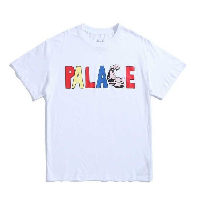 Palace Skateboard White Logo - Hot PALACE Skateboard Muscle Logo White T Shirt Online, Buy