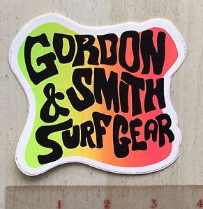 Surf Gear Logo - G&S SURFBOARD SURF GEAR SKATEBOARD CLOTHING STICKER 80'S 60'S 70'S ...