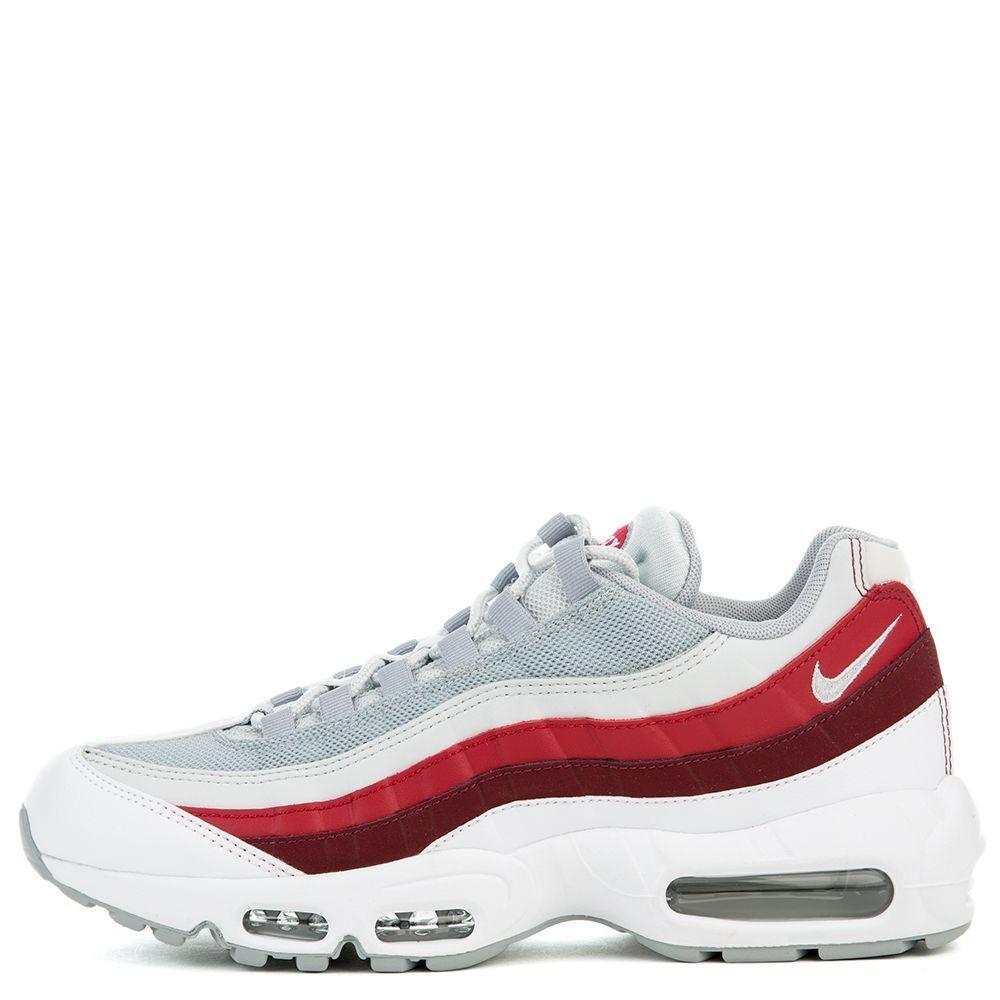 Red White Wolf Logo - nike air max 95 essential white/wolf grey-pure platinum-team red