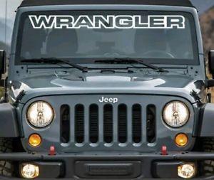 Jeep Wrangler Windshield Logo - JEEP WRANGLER Windshield Vinyl Decal Sticker Custom Vehicle Logo
