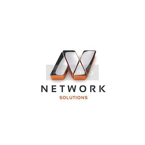 Cool N Logo - 3D Network Logo N in 3D chrome