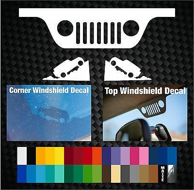 Jeep Wrangler Windshield Logo - Jeep windshield decal
