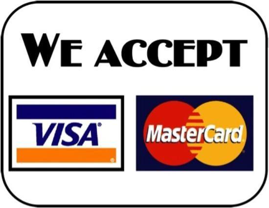 We Accept Credit Cards Logo - We accept credit cards Visa and Mastercard of Enrikes