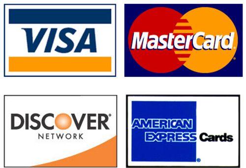 We Accept Credit Cards Logo - At Vero Linens, we accept all major credit cards & PayPal