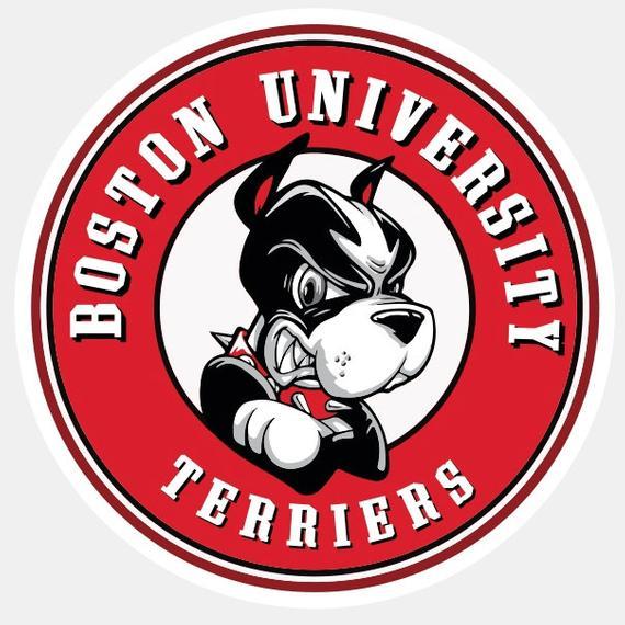 Boston University Logo - Boston University Terriers Alternate Logo Present Self | Etsy