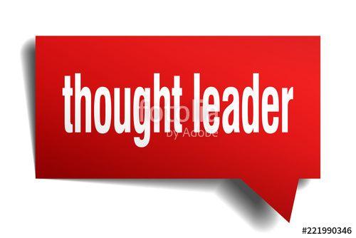 Red Thought Bubble Logo - thought leader red 3d speech bubble