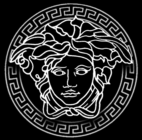 Black and Gold Versace Logo - fashion fabulous Medusa greek Versace versace logo house of versace ...