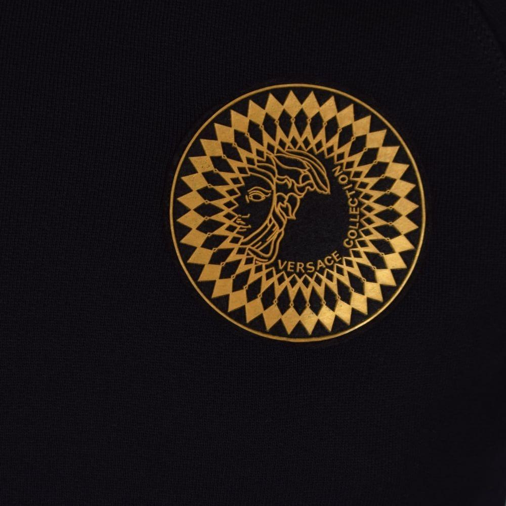 Black and Gold Versace Logo - VERSACE COLLECTION Versace Collection Black & Gold Rubber Logo