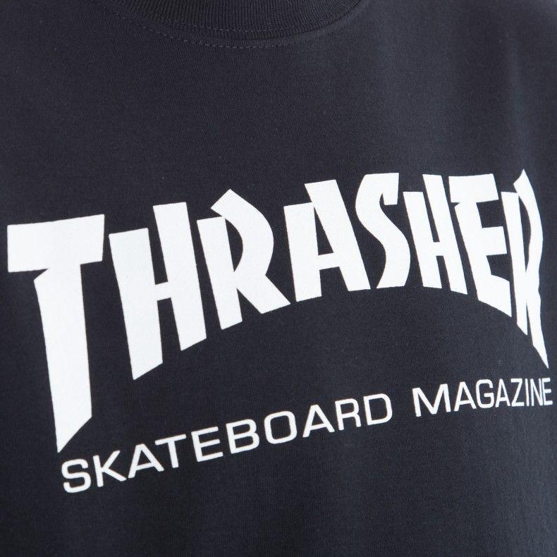 White Thrasher Logo - Thrasher Logo T-Shirt (Black/White) - Consortium.