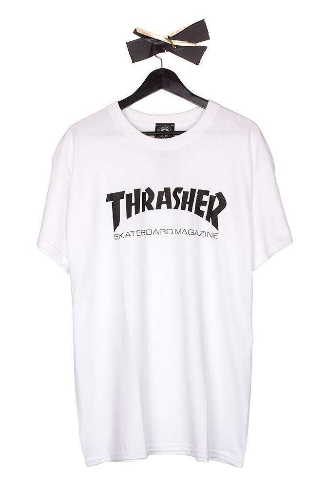 White Thrasher Logo - Thrasher T Shirt White