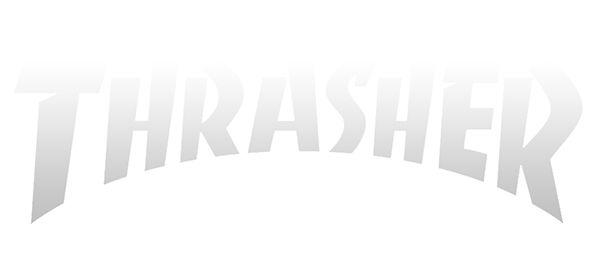 White Thrasher Logo - Thrasher Logo Typography Experimentation