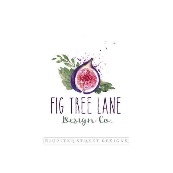 Fig Logo - Premade Logo Fig Logo Fruit Logo Food Logo Chef Logo Catering