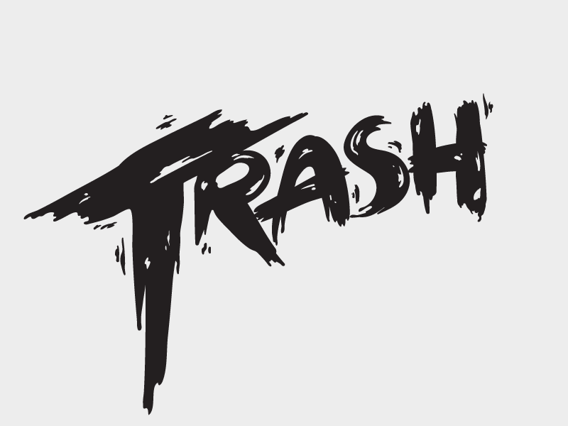 Trash Logo - Trash Logo