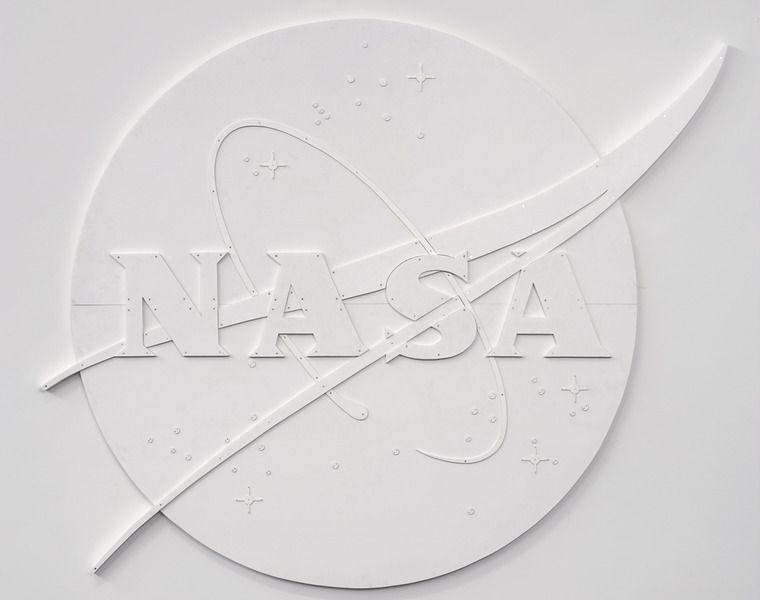 White NASA Logo - Tom Sachs: Work / Nasa Meatball Logo, White