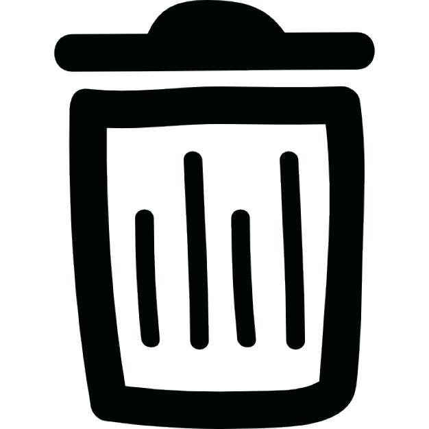 Trash Logo - Trash Can Logo Trash Bin Doodle Outline Free Icon