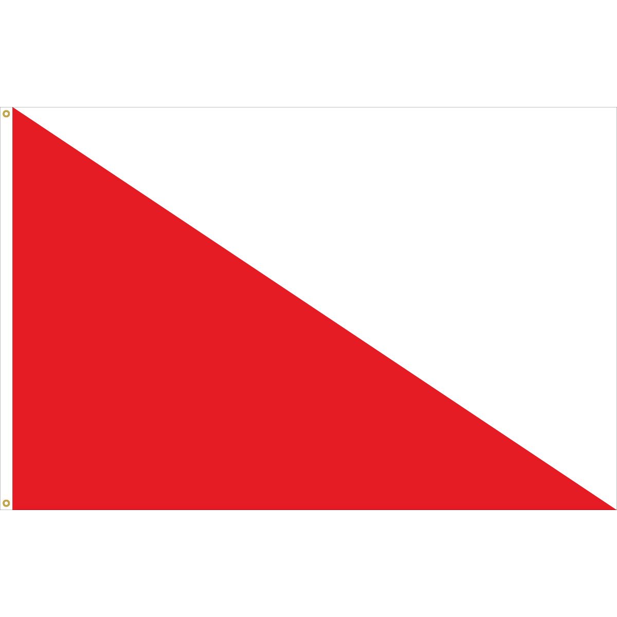 Red White Diagonal Rectangle Logo - 2-Stripe Diagonal Flags - Eder Flag