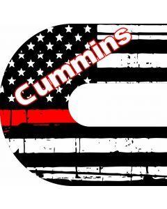 American Flag Cummins Logo - Dodge Decals