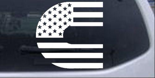 American Flag Cummins Logo - Cummins Diesel American Flag Car or Truck Window Decal Sticker