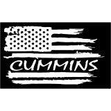 American Flag Cummins Logo - Diesel vinyl decal for Cummins truck window bumper