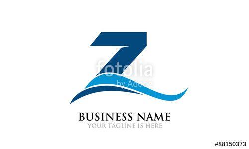 Z Logo - Simple Modern Blue Z Logo Move Stock Image And Royalty Free Vector