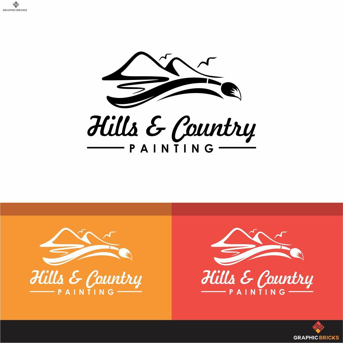 Modern Country Logo - Modern, Upmarket, Painting And Decorating Logo Design for Hills ...