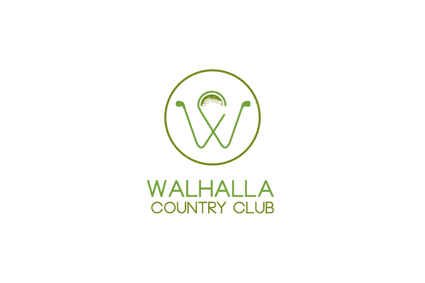 Modern Country Logo - Modern, Elegant, Golf Course Logo Design for Walhalla Country Club