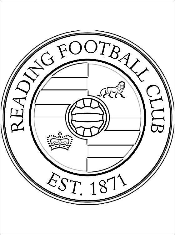 Reading Z Logo - Kolorowanka z logo Reading F.C. Kolorowanki dla dzieci