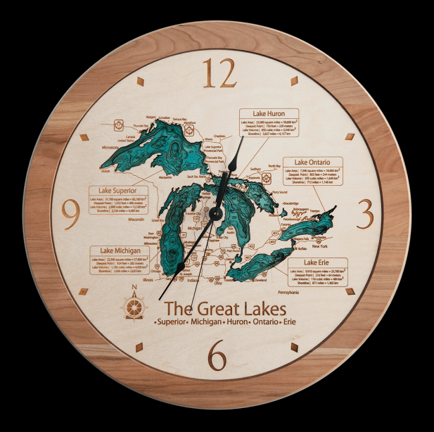 Aftcra Logo - 3D Lake Art Clock | aftcra Gift Ideas / gifts for him | Pinterest ...