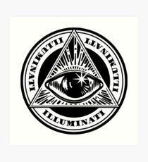 Illuminati Logo - Illuminati Logo Design & Illustration Art Prints