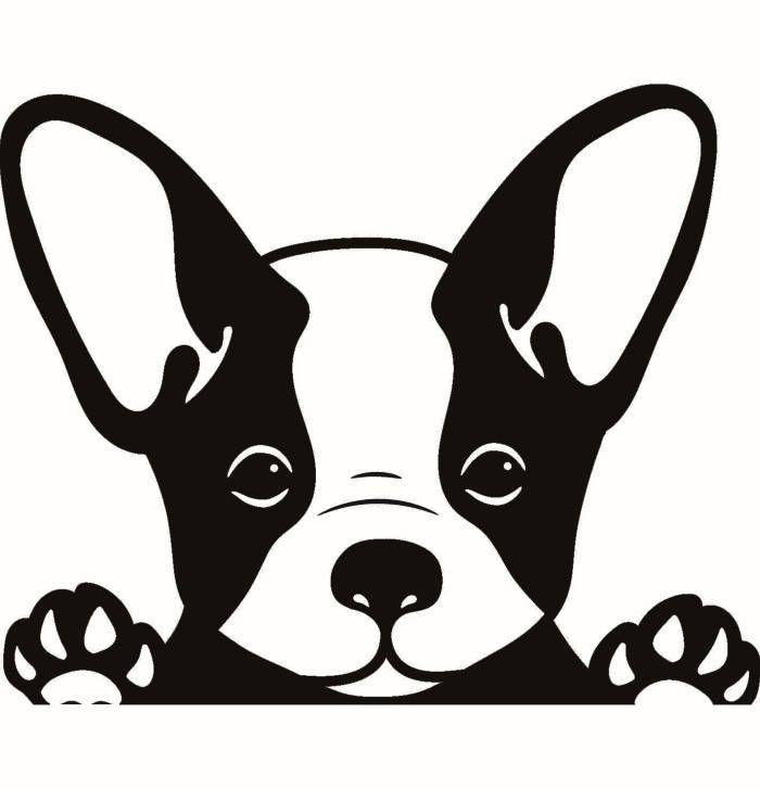 Puppy Paw Logo - French Bulldog 1 Peeking Paws Dog Breed K-9 Animal Pet Puppy | Etsy