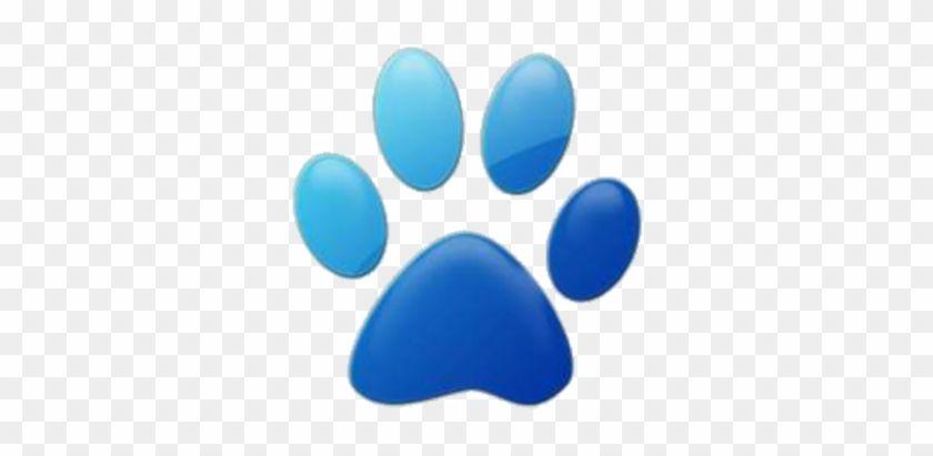 Puppy Paw Logo - Blue Paw Print Puppy Paw Prints Transparent PNG